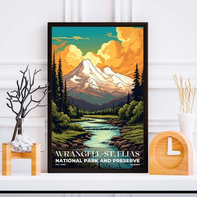 Wrangell-St. Elias National Park and Preserve Poster, Travel Art, Office Poster, Home Decor | S7 - image5